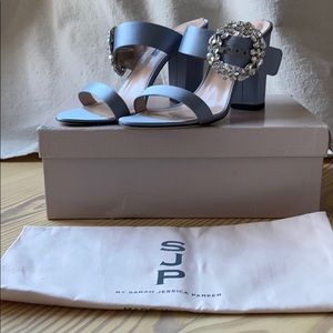 SJP by Sarah Jessica Parker Celia 38 Grey satin